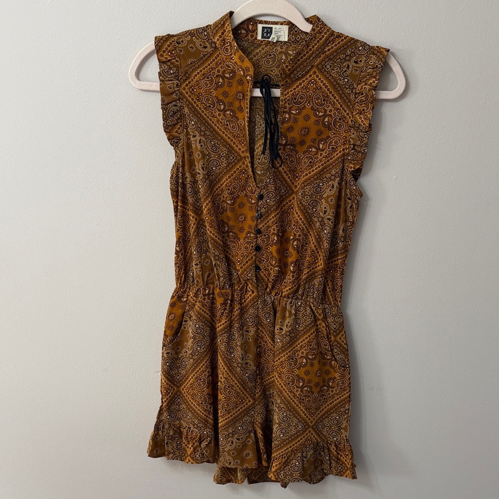 Lira Bandana Print Romper